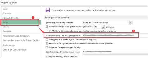 Onde Est O Local De Salvamento Autom Tico Do Excel Como Recuperar