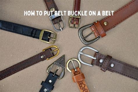 How To Put On A Belt Buckle Step By Step With Picture