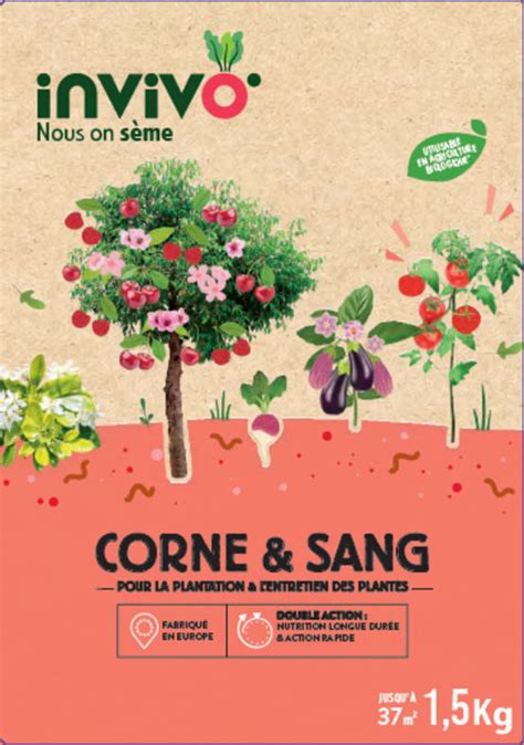 Engrais Corne Sang Boîte 1 5 kg Gamm vert