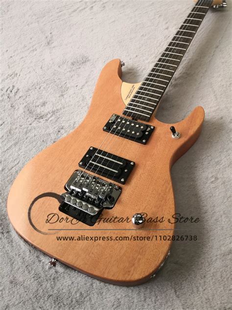 Original Wwood Cor Guitarra El Trica Vibrato Ponte Mogno Corpo Maple