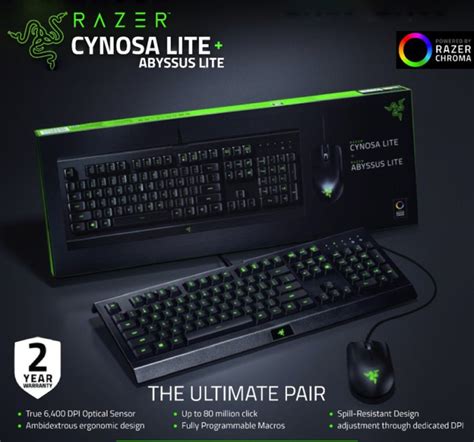 Jual Razer Cynosa Lite And Abyssus Lite Gaming Keyboard Mouse Bundle