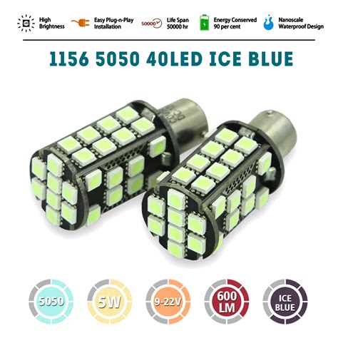 Pcs Cob Led Car Light P W Ba S Smd Led Brake Turn