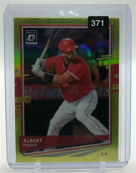 Panini Donruss Optic Albert Pujols Prizm Mint Sharp Ebay