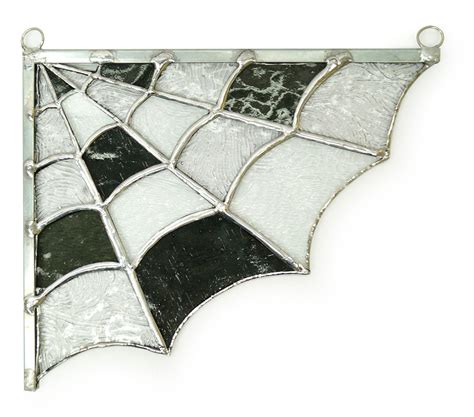 Free Stained Glass Spider Web Window Corner Pattern | More Delphi