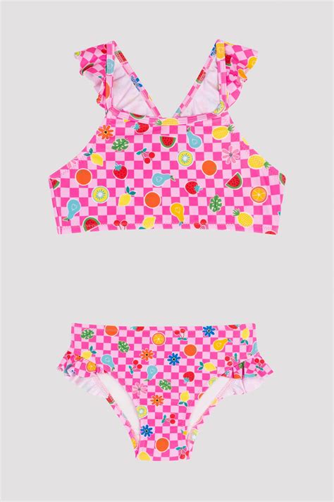 Multi Color Sutien Bikini Girls Fruit Halter Fetițe PL5X4YDA23IYMIX8