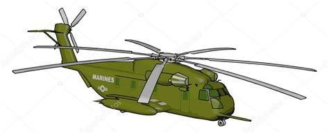 Ilustraci N Vectorial D Sobre Fondo Blanco De Un Helic Ptero Militar