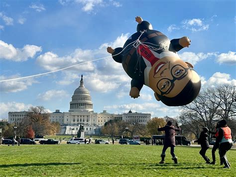 An Inflatable George Santos Flopped Around the National Mall Tuesday ...