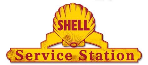 Shell Gas Service Station Grunge Sign 25 X 11 USA Made Powder - Etsy