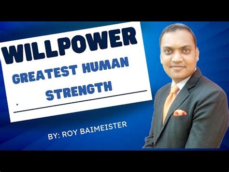 WILLPOWER The Greatest Human Strength Book Summary Willpower YouTube