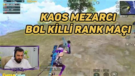 MEZARCI FULL RUSH RANK MAÇI Kaos mezarcı 24 saatlik rank maçı pubg