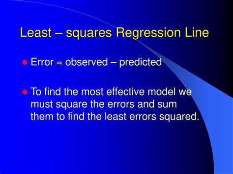 Least Squares Regression Ppt Download