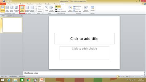 Cara Membuat Template Powerpoint Dengan Slide Master Kuas