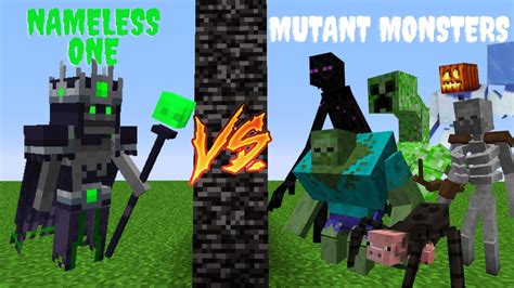 Nameless One Vs Mutant Monsters Minecraft Mob Battle Youtube