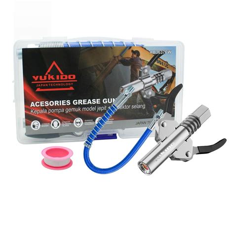 PAKET Grease Gun Pistol Gemuk Quick Release Mudah Digunakan Alat Kepala