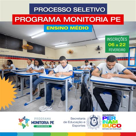 Secretaria de Educação e Esportes de Pernambuco abre inscrições para o