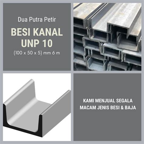 Jual Besi Kanal Unp X X Mm M Shopee Indonesia