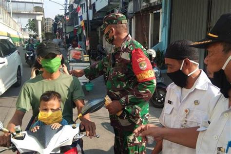 Tim Gabungan Gencar Razia Masker Puluhan Pelanggar Kena Sanksi