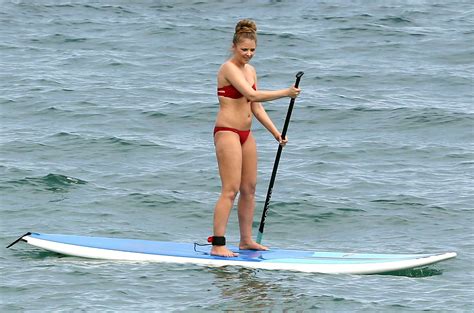Elisabeth Harnois In Red Bikini Gotceleb