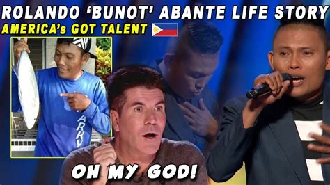 Life Story Of Roland Bunot Abante America S Got Talent Audition