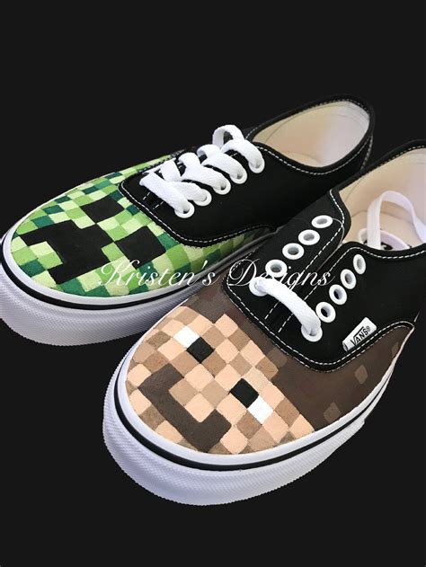 Video Game Custom Shoes Video Game Minecraft Clothes Fan - Etsy