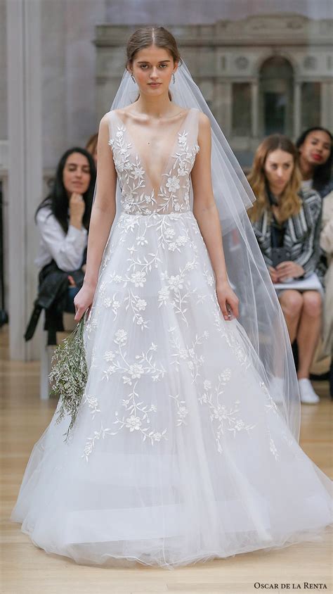 Oscar De La Renta Spring 2018 Wedding Dresses — New York Bridal Fashion Week Runway Show