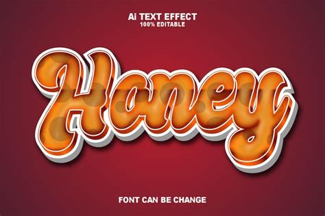 Illustrations Haney Style D Effets De Texte Vecteur Premium