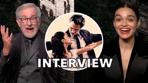 WEST SIDE STORY Interview Steven Spielberg Rachel Zegler Ariana