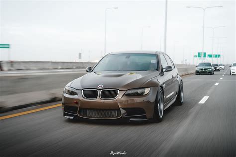 Bmw E90 Sedan 3 Series With 18 Arc 8 Wheels In Hyper Black