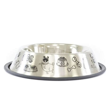 Comedouro Bebedouro C Es E Gatos Inox Anti Derrapante Ml