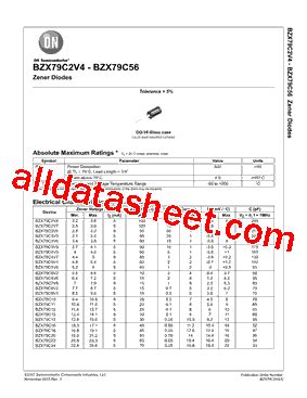 BZX79C5V6 Datasheet PDF ON Semiconductor