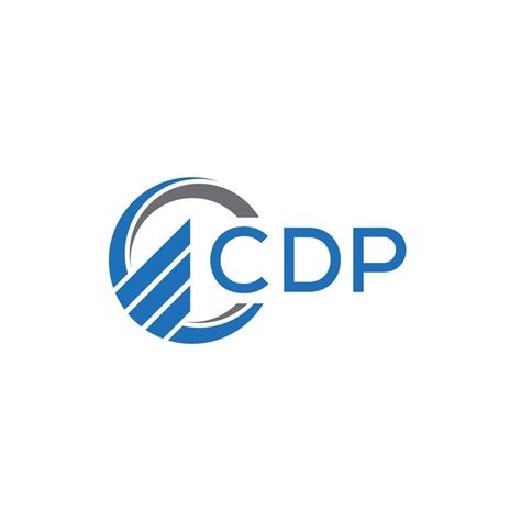 CDP Flat accounting logo design on white background. CDP creative ...