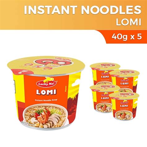 Lucky Me Go Cup Instant Noodle Soup Mini Lomi G X Shopee Philippines