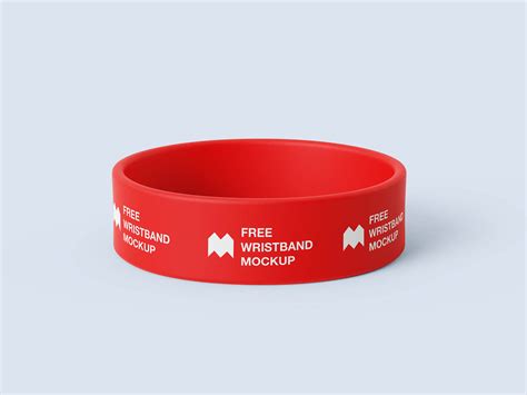 Free Wide Silicone Wristbands Rubber Bracelet Mockup Psd Files