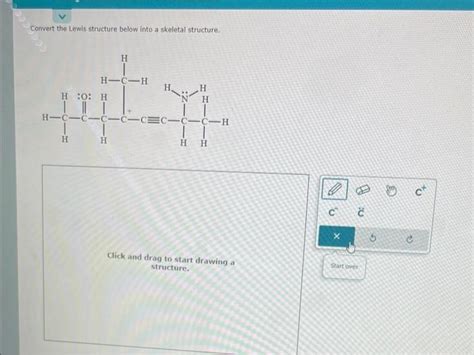 Solved Convert The Lewis Structure Below Into A Skeletal Chegg