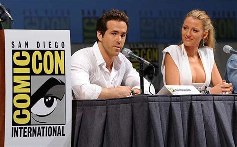 Ryan Reynolds With Blake Lively At The Green Lantern Panel At Comic Con