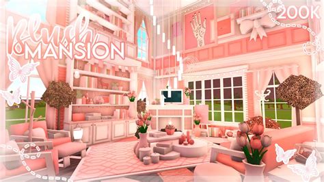 Blush Roleplay Mansion 200k Roblox Bloxburg Speedbuild Youtube