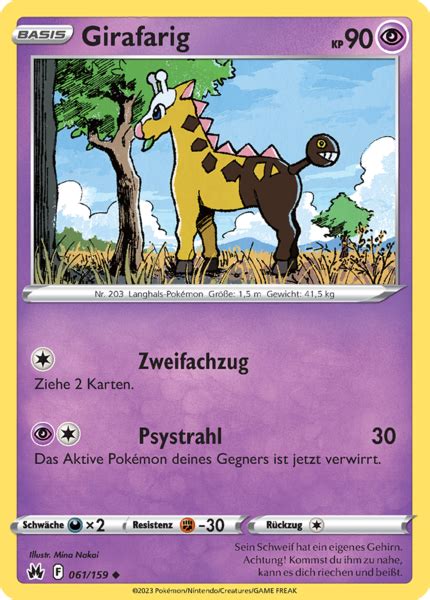 Bestelle jetzt Girafarig 061 159 Zenit der Könige Uncommon bei