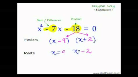 Fast Multiplication Trick 20 Quadratic Eqn 2 Youtube