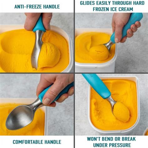 BlauKe Stainless Steel Ice Cream Scoop Professional Ice Scooper 1 QFC