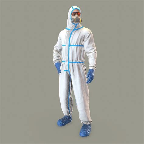 3D model Hazmat suit rigged | CGTrader