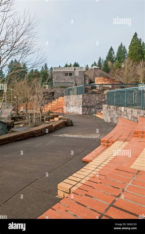 Les Aucoin Plaza In Washington Parks World Forestry Center In Portland