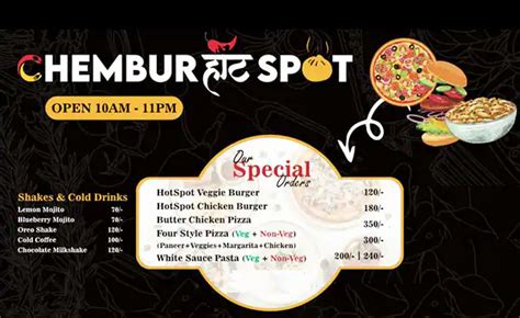 Menu of Chembur Hot Spot, Chembur, Mumbai