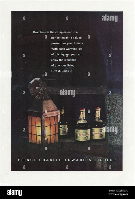 Drambuie Liqueur Vintage Paper Advertisement Advert Prince Charles Edward S Liqueur 1970s 1980s