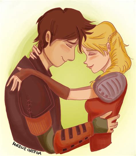 Hiccup And Astrid By Illustrationrookie On Deviantart