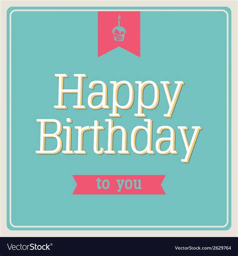 Abstract Happy Birthday Background With Special Vector Image