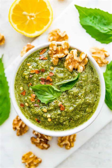 Vegan Walnut Pesto With Basil So Easy Pure And Simple Nourishment