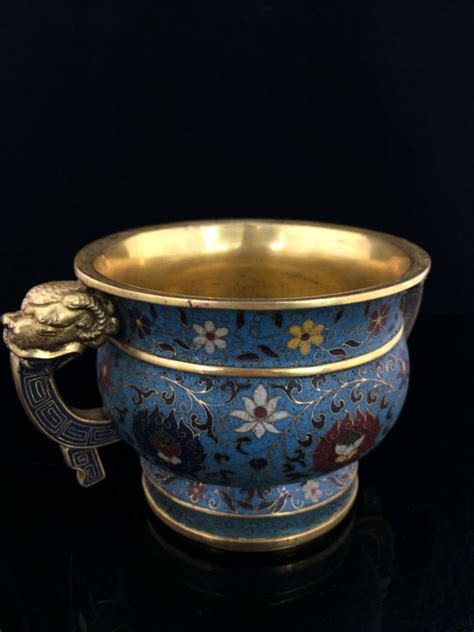 Chinese Ming Xuande Cloisonne Gilt Bronze Censer Th Lot