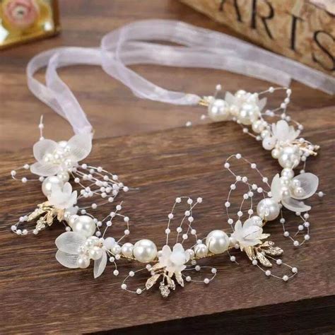 Headpiece Mutiara Bunga Korea Mahkota Bunga Mutiara Korea Lazada