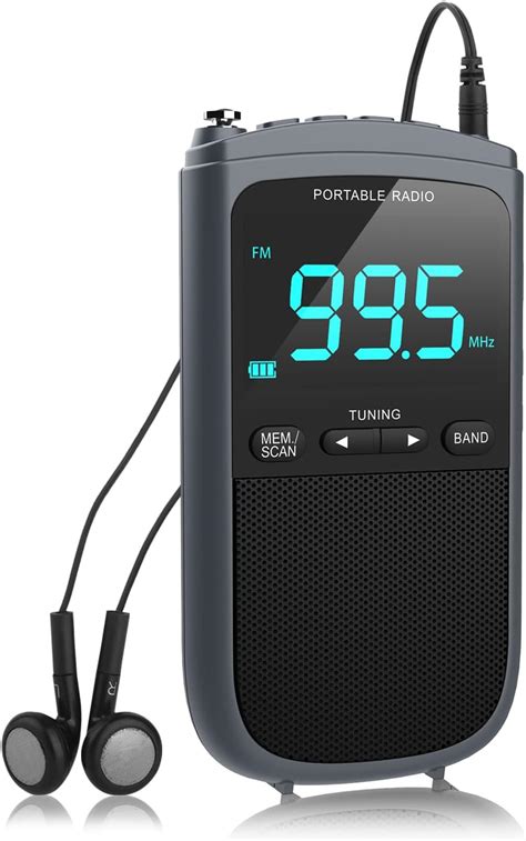 Goldfox Portable Radio Am Fm Mini Radio Pocket Radio Digital Tuning