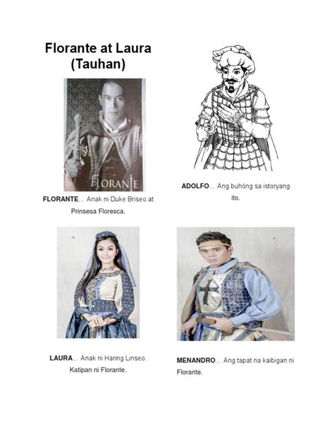 Mga Tauhan Sa Florante At Laura Pdf Tauhan Opisina